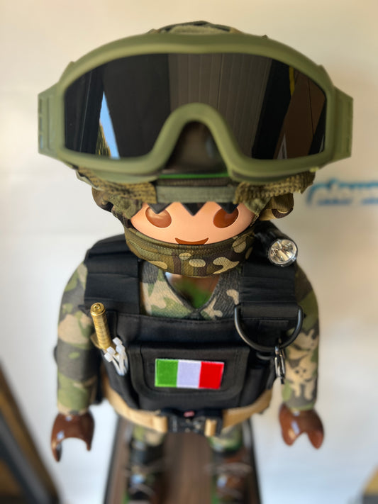 Playmobil XXL personnalisé MILITAIRE Italien - Pop Art