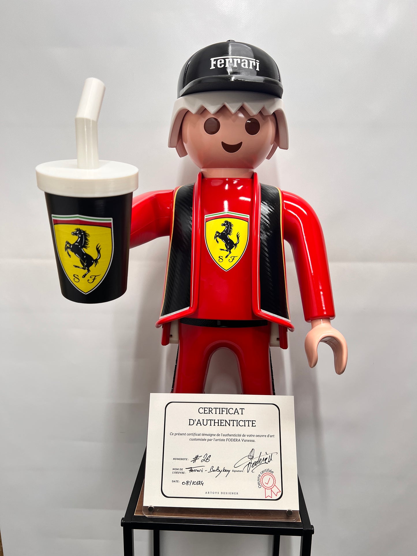 Playmobil XXL personnalisé PILOTE DE COURSE AUTO - Pop Art