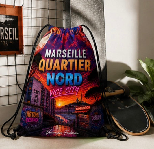 Sac à Cordon Marseille Quartier Nord – Vice City | ARTOYS DESIGNER