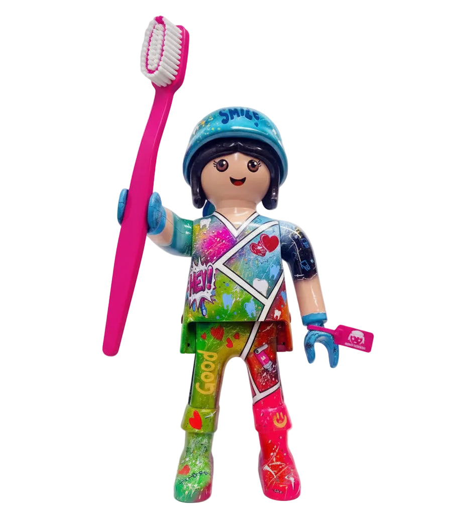Playmobil XXL personnalisé CHIRURGIEN DENTISTE (POP ART)