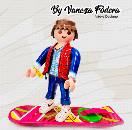 Playmobil XXL inspiré RETOUR VERS LE FUTUR - Pop Art