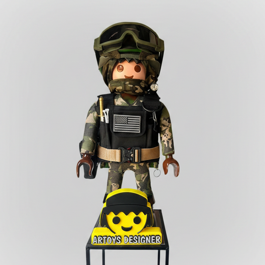 Playmobil XXL police militaire usa personnalisé