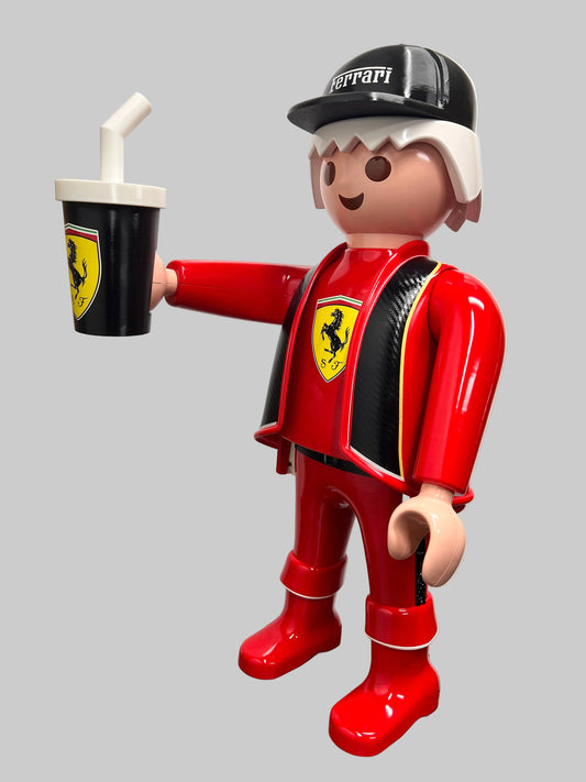 Playmobil XXL personnalisé PILOTE DE COURSE AUTO - Pop Art