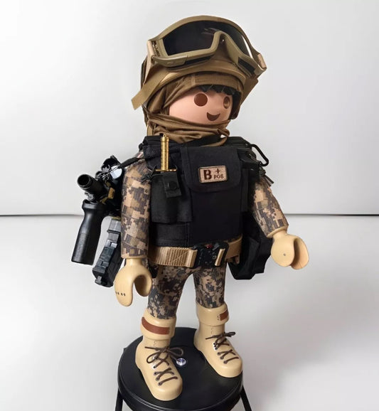 Playmobil XXL personnalisé MILITAIRE ARMÉE DE TERRE - Pop Art
