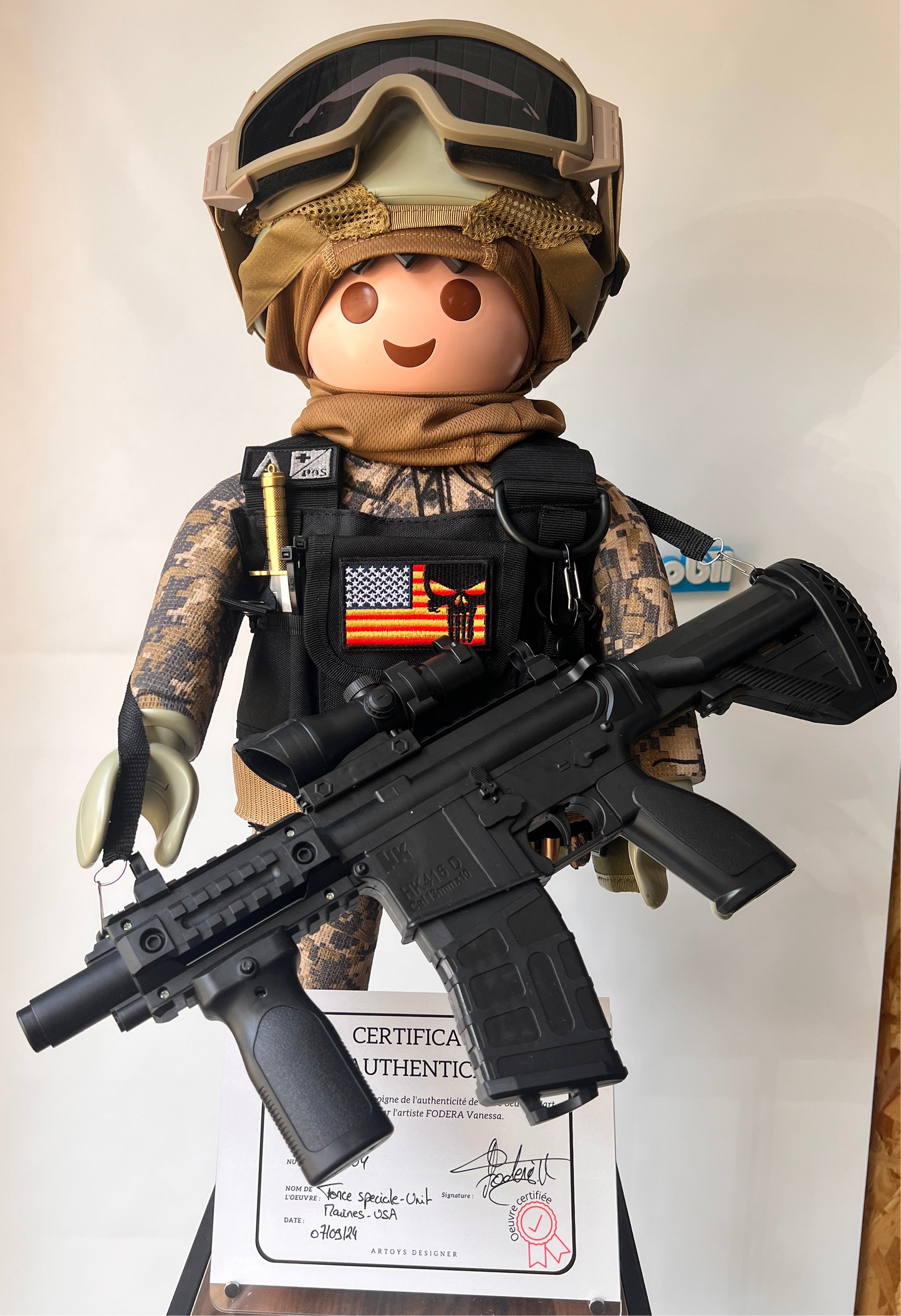 Groupe intervention NAVY SEALS MILITAIRE USA PLAYMOBIL XXL