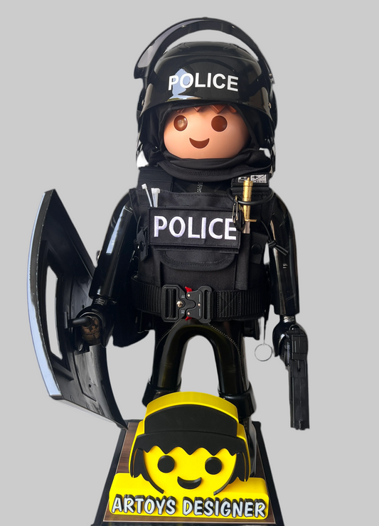 Playmobil XXL personnalisé POLICE RAID - Pop Art