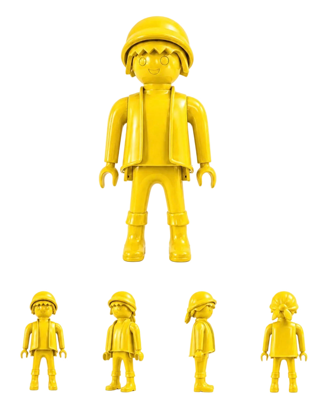 PLAYMOBIL XXL personnalisé FULL YELLOW (logo/texte inclus)- Pop Art