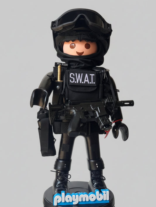 Playmobil XXL personnalisé SWAT POLICE LAPD USA - Pop Art
