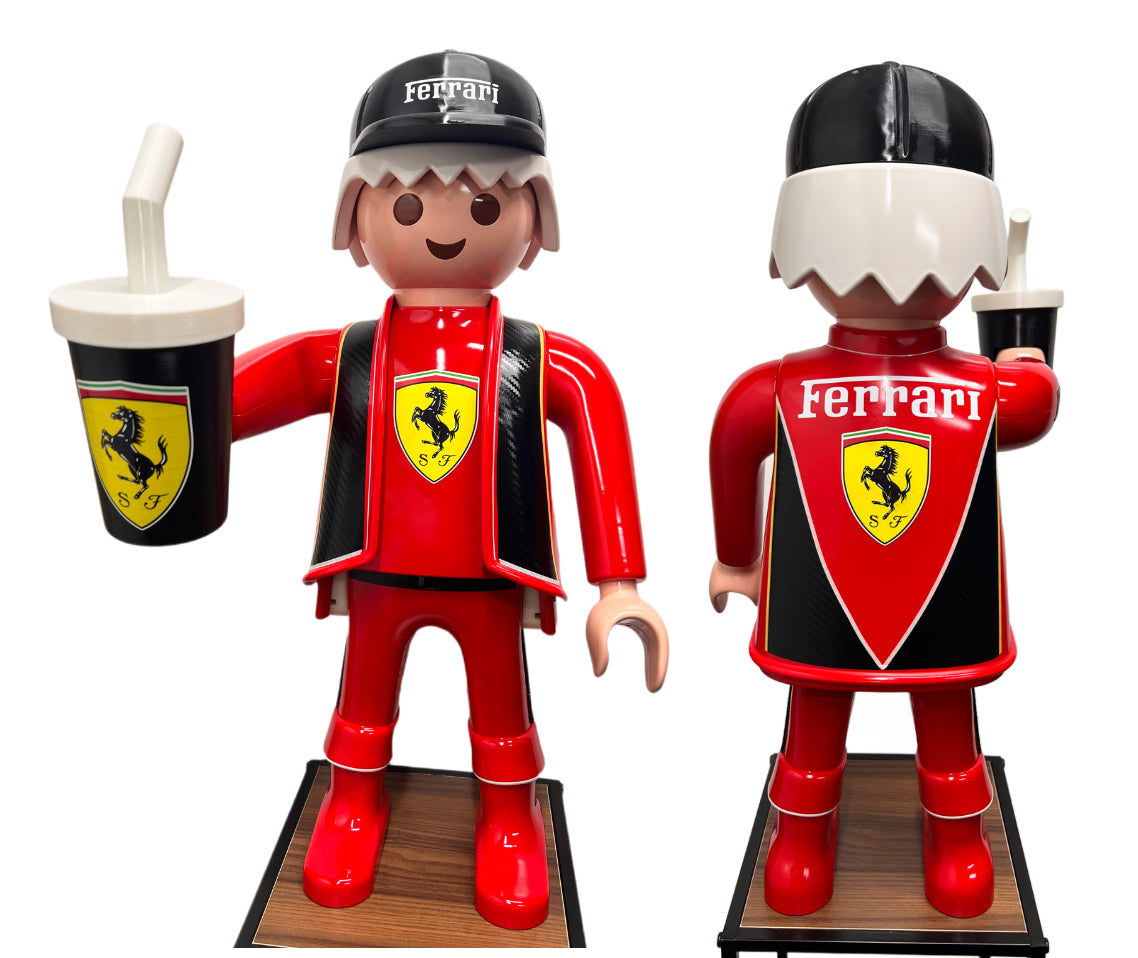 Playmobil XXL personnalisé PILOTE DE COURSE AUTO - Pop Art