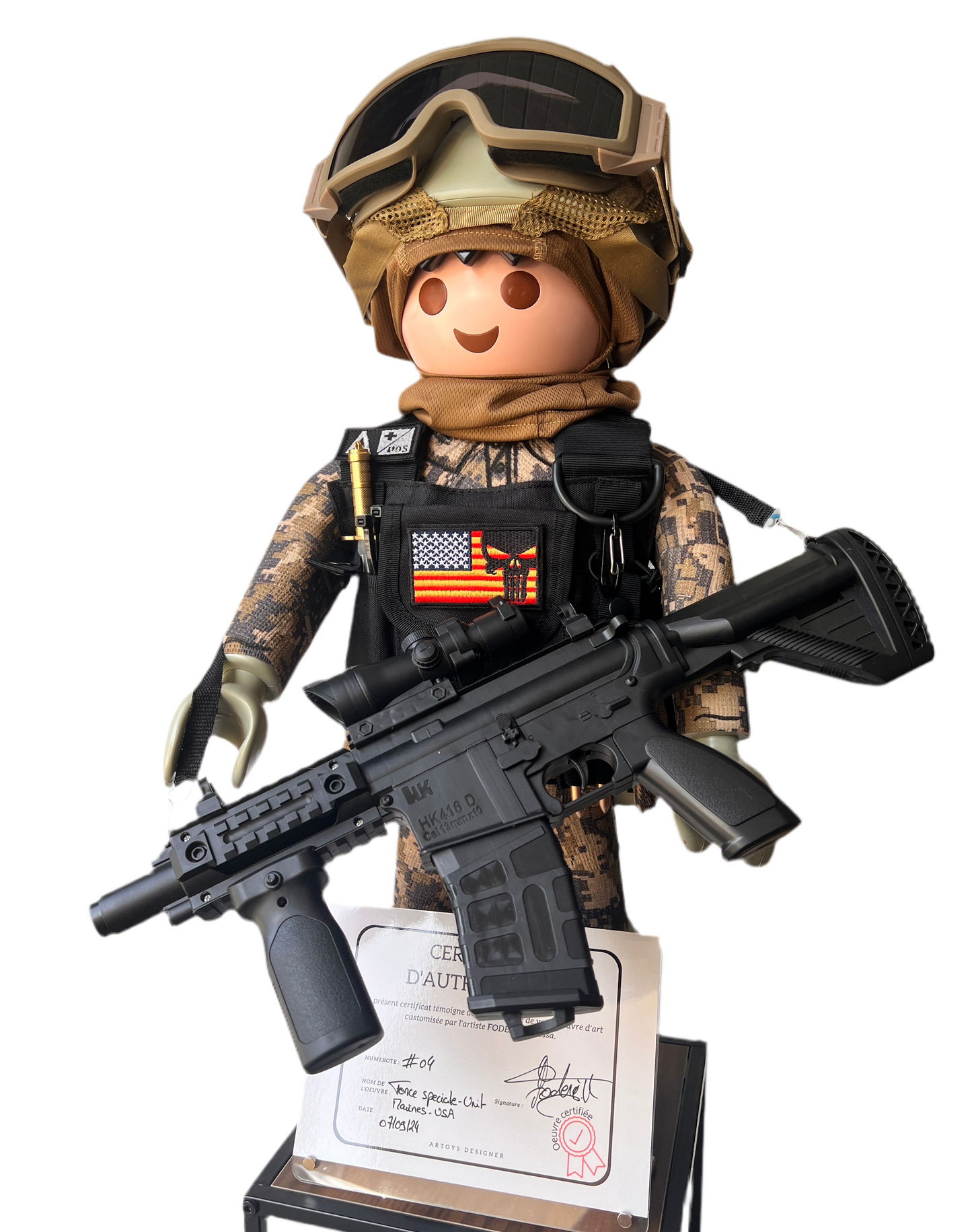 Playmobil XXL personnalisé MILITAIRE NAVY SEALS - Pop Art
