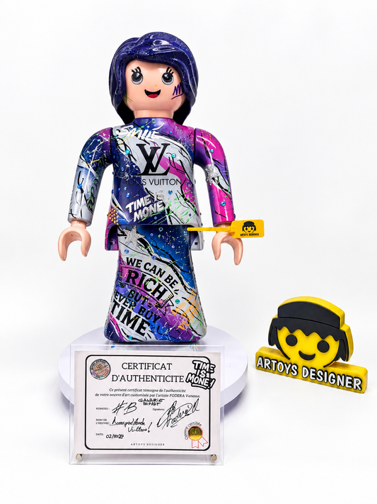Playmobil XXL « lady » œuvre unique et premium POP ART (numéro 13)