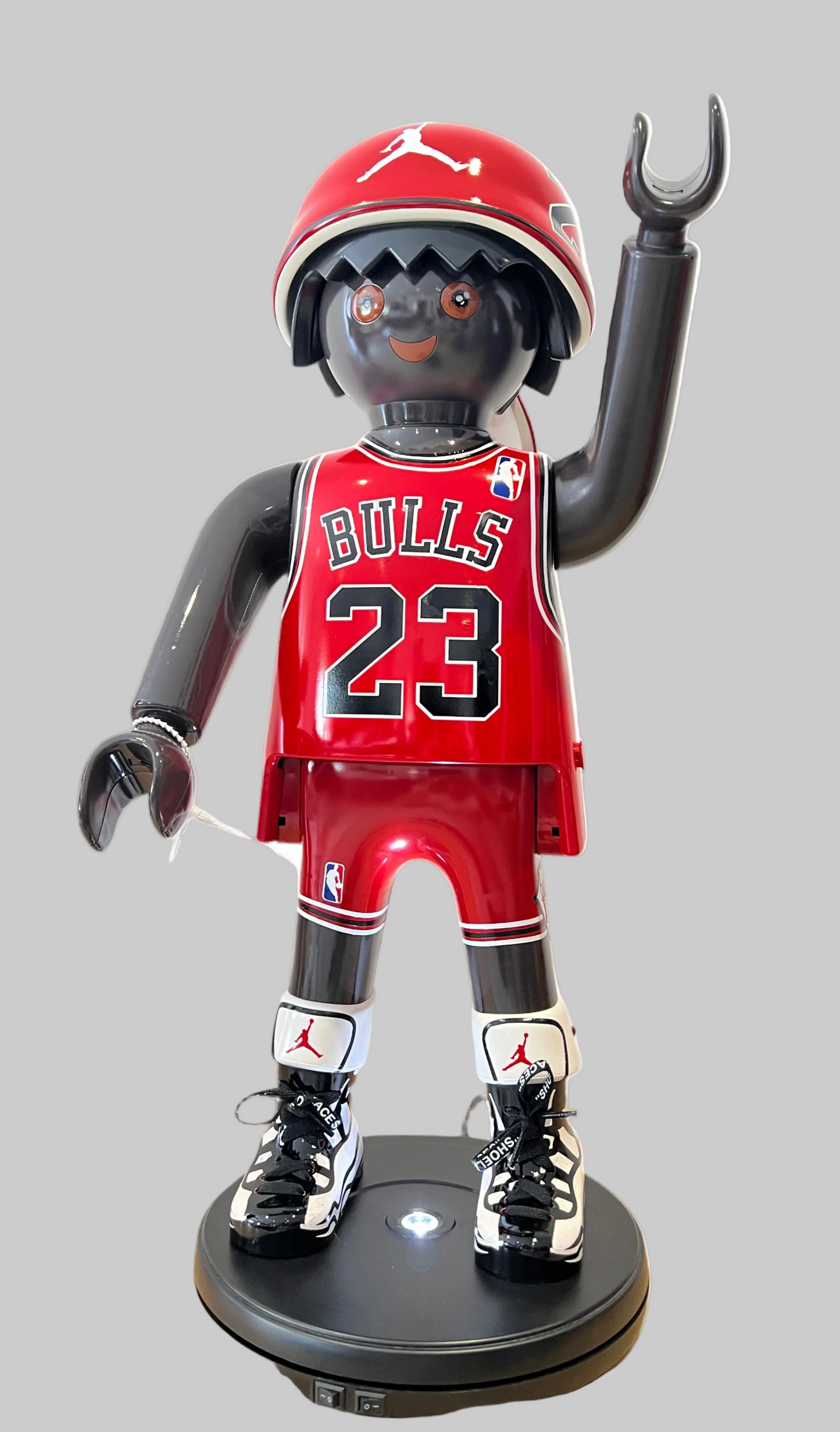 Playmobil XXL personnalisé BASKETBALL Star Américaine - Sculpture Pop Art