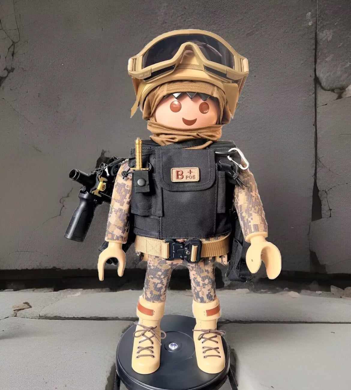 Playmobil XXL personnalisé MILITAIRE ARMÉE DE TERRE - Pop Art