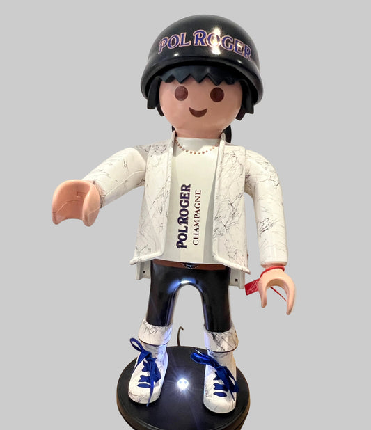Playmobil XXL personnalisé CHAMPAGNE STRASS ET BULLES - Pop Art