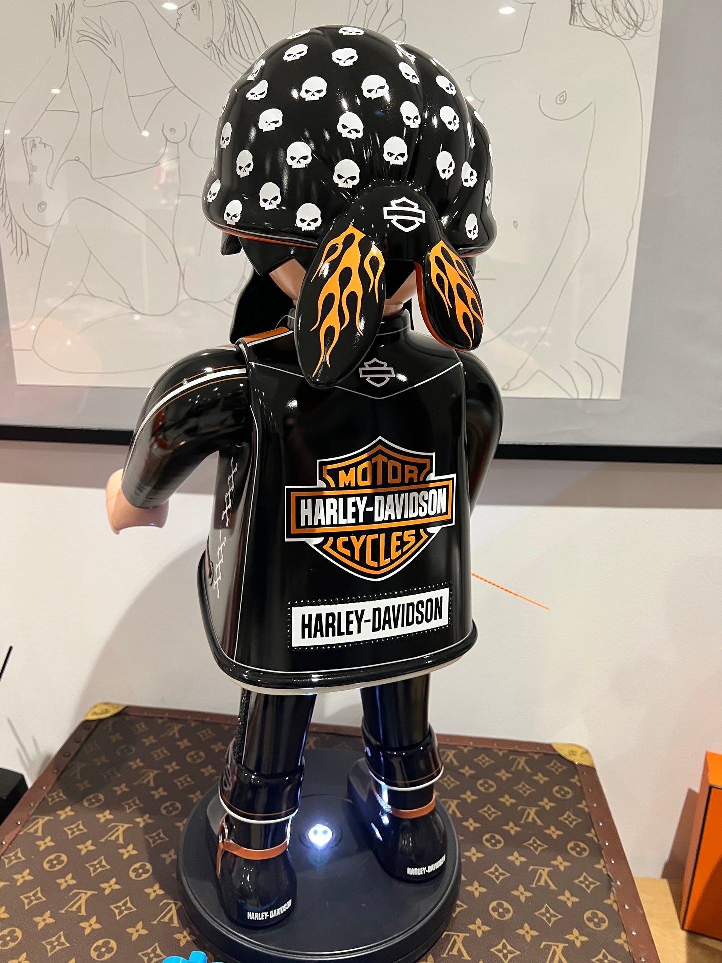 Pop-Art-Skulptur Playmobil XXL Personalisiert OLD BIKER