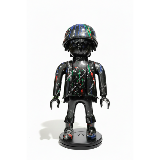 Playmobil XXL personnalisé FULL BLACK COLOR & DESIGN - Pop Art