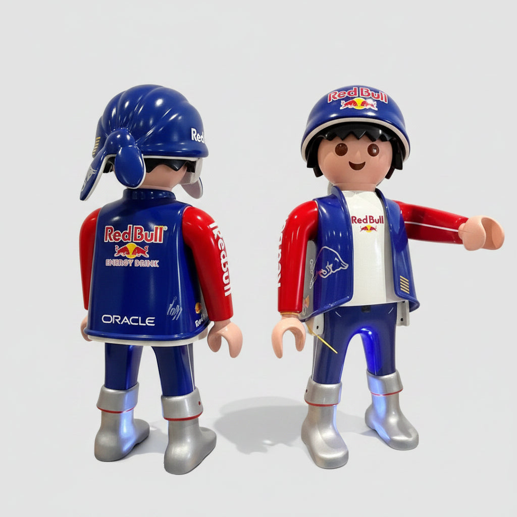 Sculpture Pop Art Playmobil XXL (100% Personnalisée) MASCOTTE ENERGY DRINK