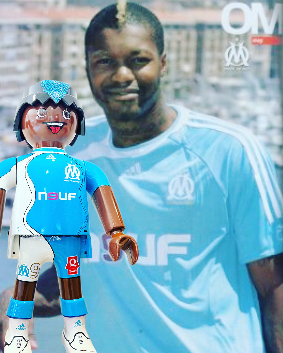 OLYMPIQUE DE MARSEILLE Djibril Cisse OM PLAYMOBIL XXL - joueur de football
