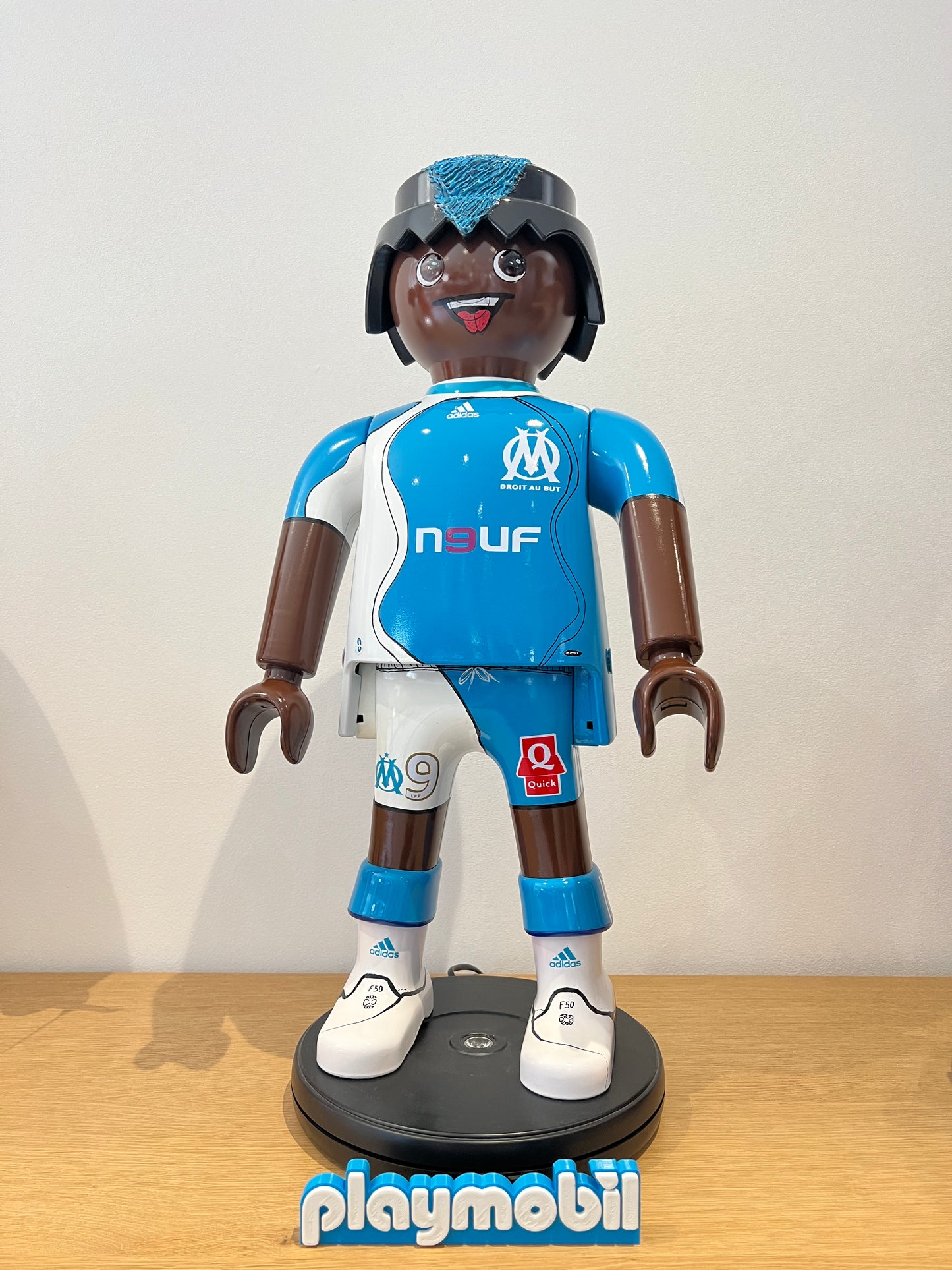 OLYMPIQUE DE MARSEILLE Djibril Cisse OM PLAYMOBIL XXL - joueur de football