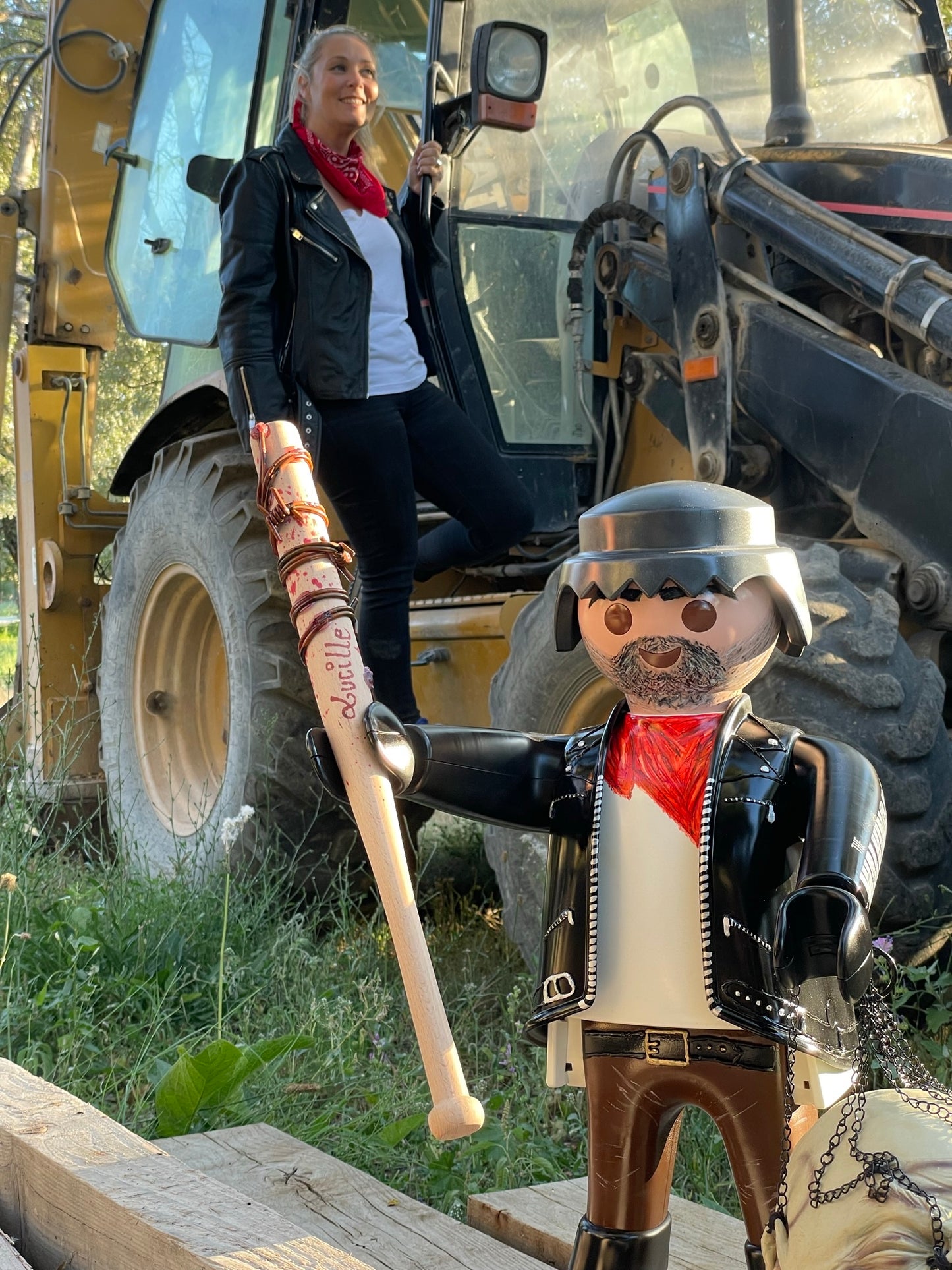Sculpture Pop Art Playmobil XXL WALKING DEAD