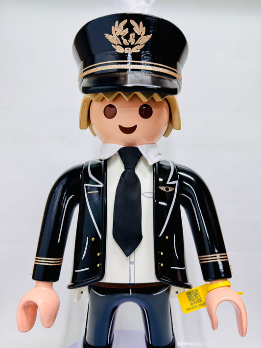 NOUVEAU CUSTOM PLAYMOBIL XXL : PILOTE DE LIGNE