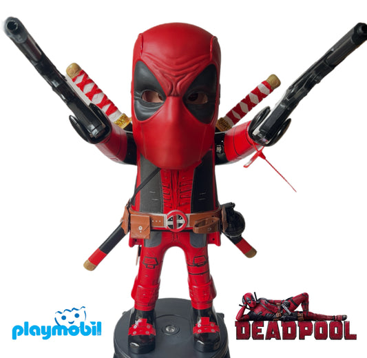 New : CUSTOM PLAYMOBIL XXL DEADPOOL BY VANESSA FODERA
