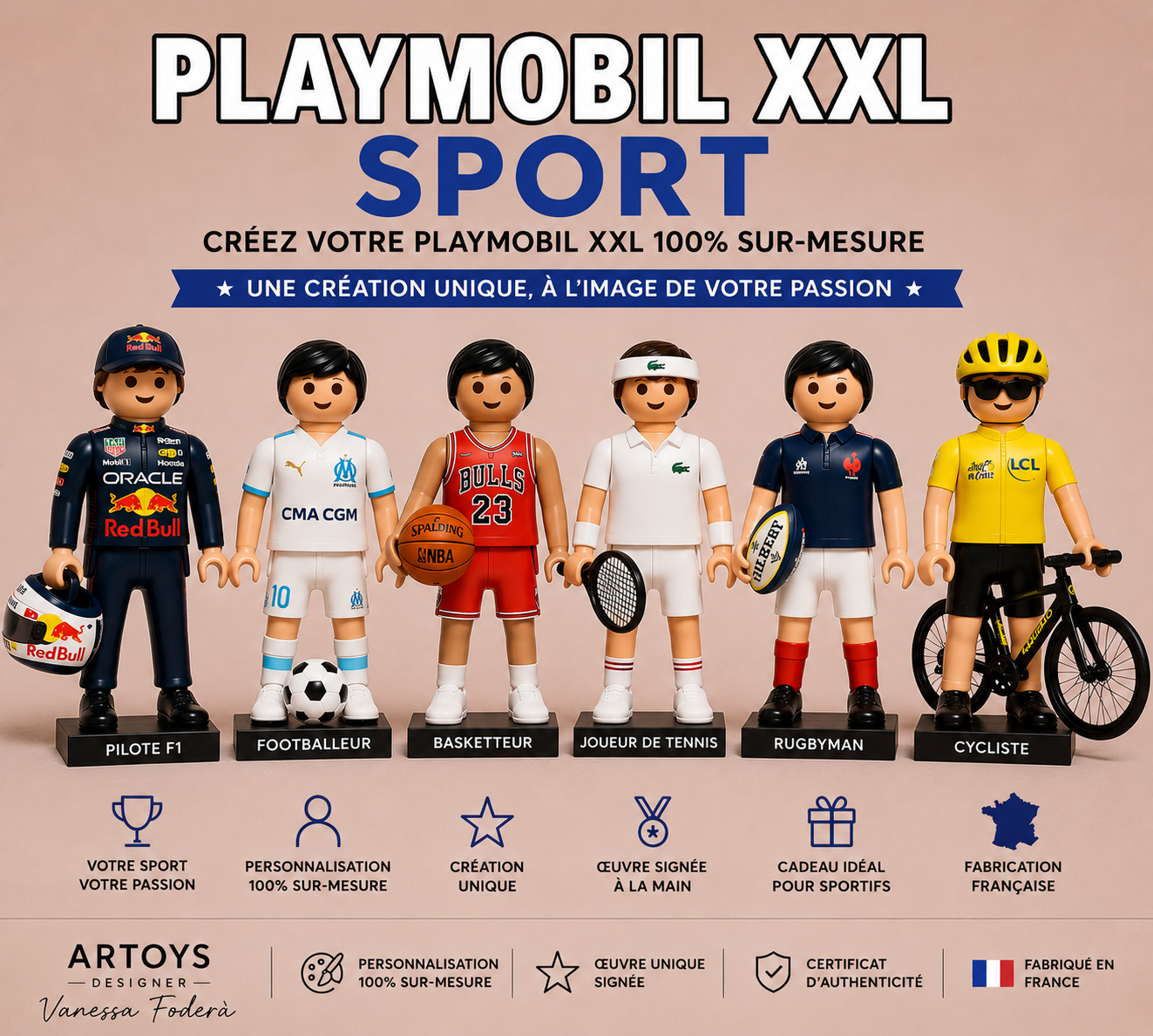 Playmobil personnalisé sport