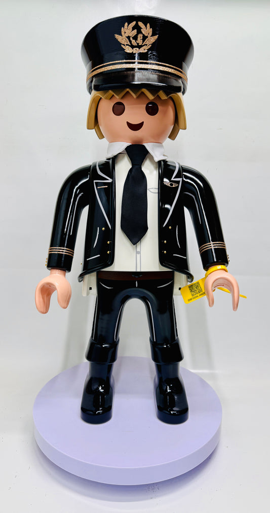 Playmobil XXL personnalisé PILOTE AVION DE LIGNE - Pop Art