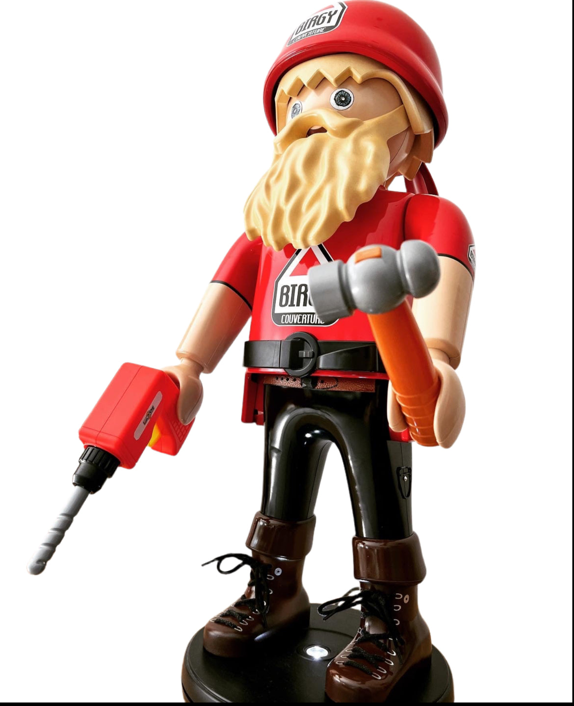 Ton Playmobil XXL personnalisé Charpentier couvreur

Découvrez le monde incroyable d'Artoys Designer, où votre Playmo métier devient la véritable effigie publicitaire de votre entreprise, représentative de votre travail !

Que vous soyez peintre, cuisinier, pompier, policier, joueur de football, ou autre, Vanessa Fodera vous représente à partir d’un Playmobil XXL de 65 cm de haut.

Imaginez une mascotte d'entreprise ou un Playmobil géant qui vous représente parfaitement dans votre métier, placée à l'ac