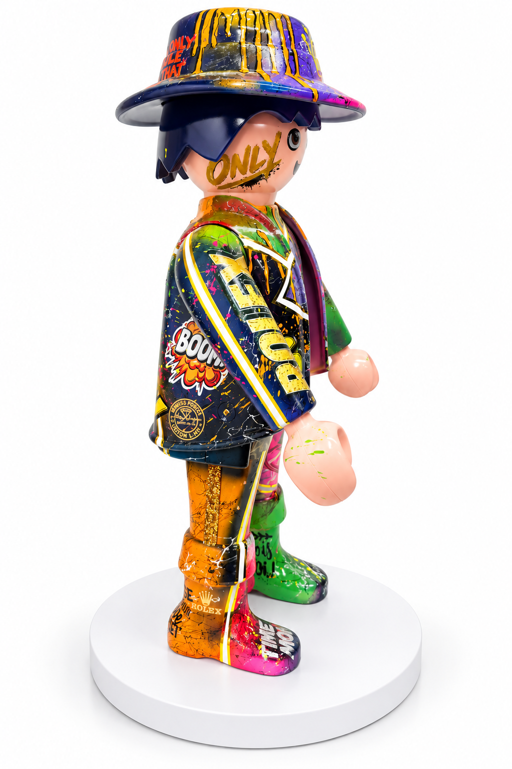Playmobil XXL « man » œuvre unique et premium POP ART (numéro 07)