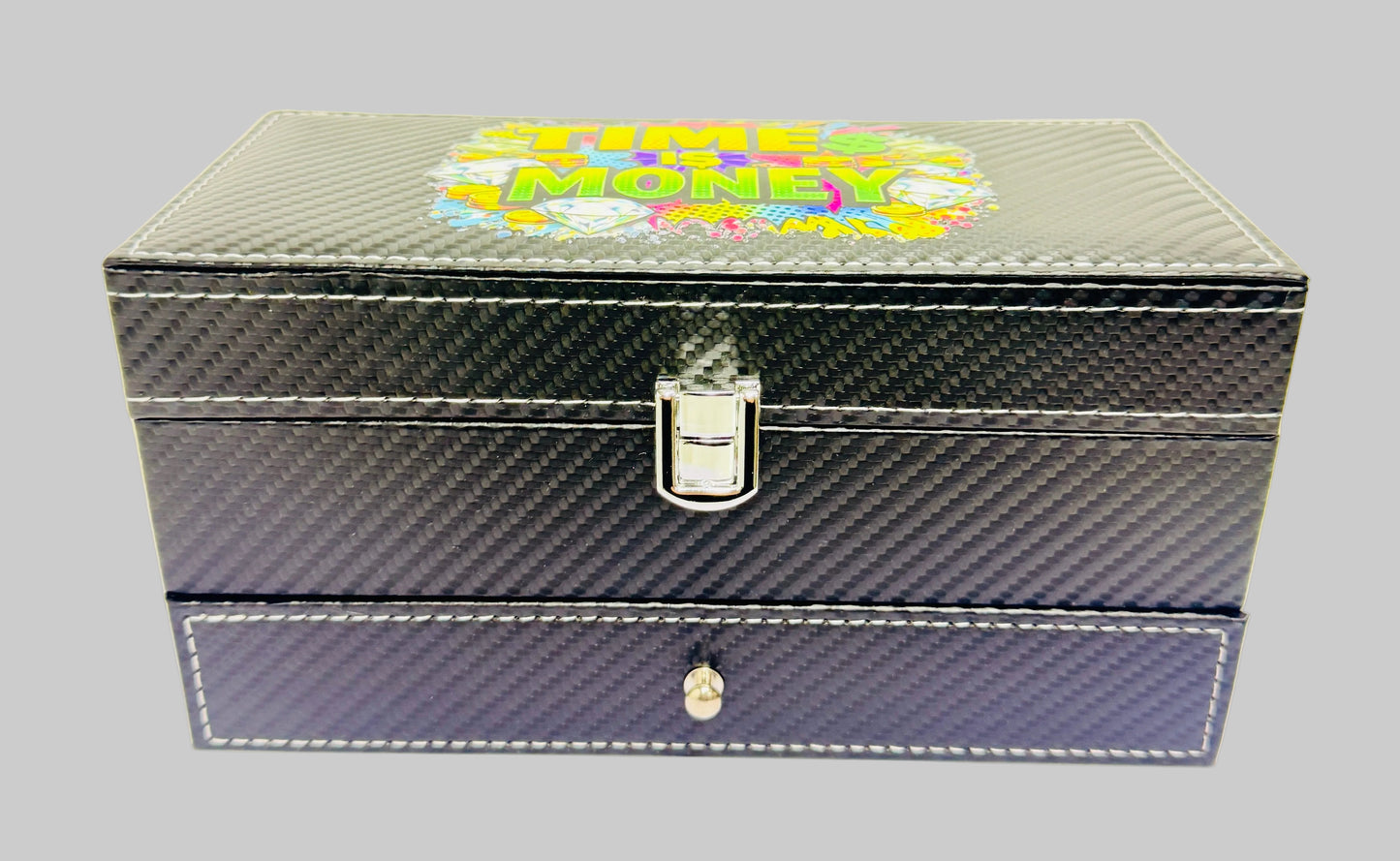 Coffret Custom pour Montres & Bijoux « TIME IS MONEY »
