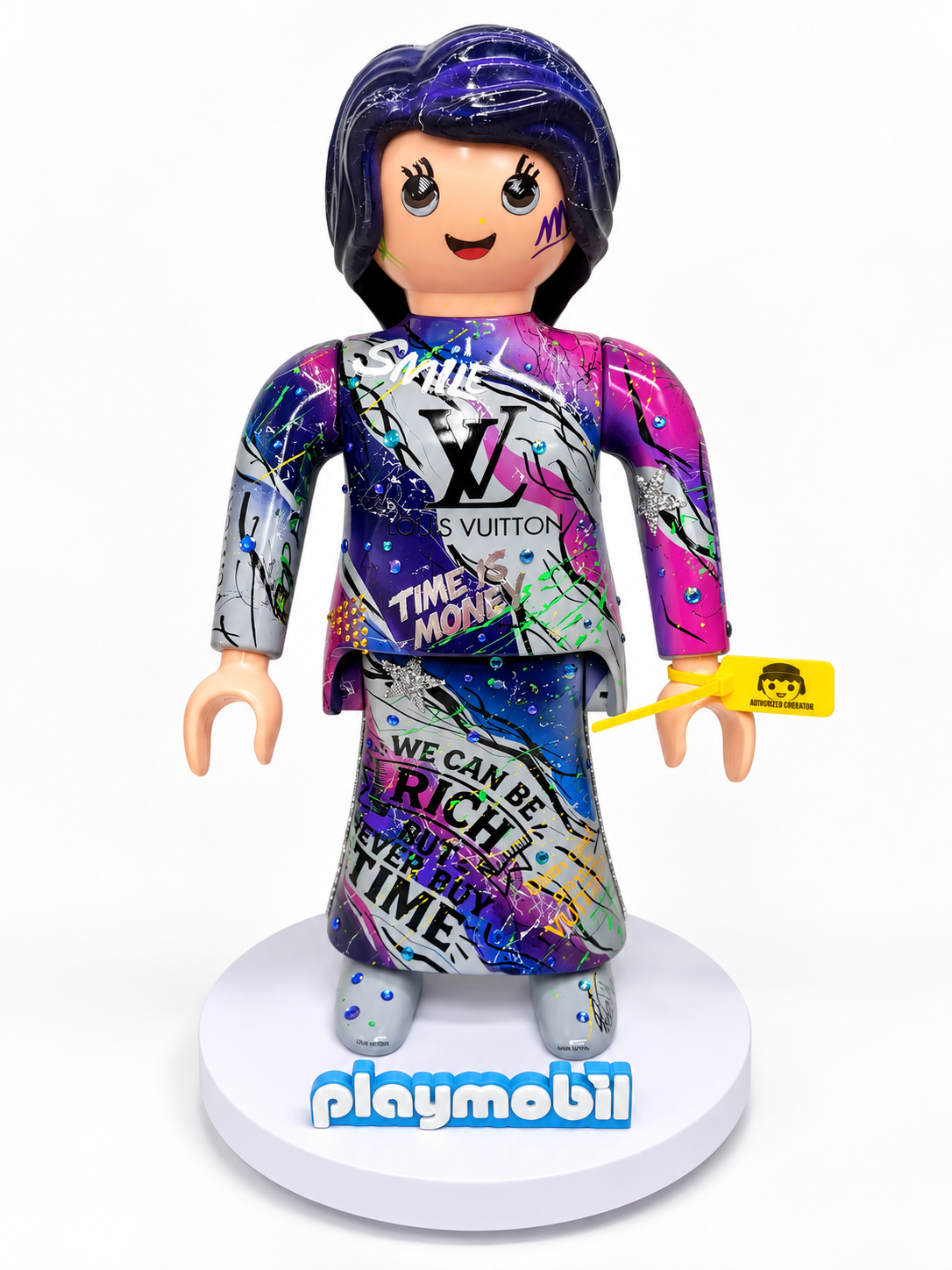 Playmobil XXL « lady » œuvre unique et premium POP ART (numéro 13)