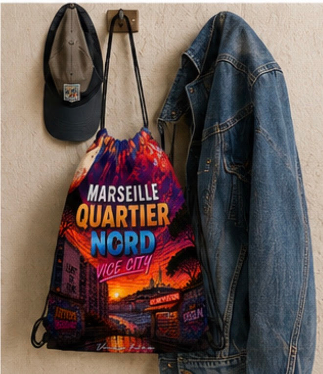 Beutel mit Kordelzug Marseille Quartier Nord – Vice City | ARTOYS DESIGNER