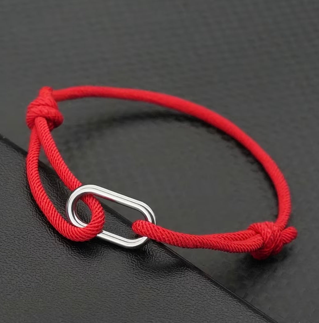 BRACELET CORDAGE BOUCLE – PORTE-BONHEUR