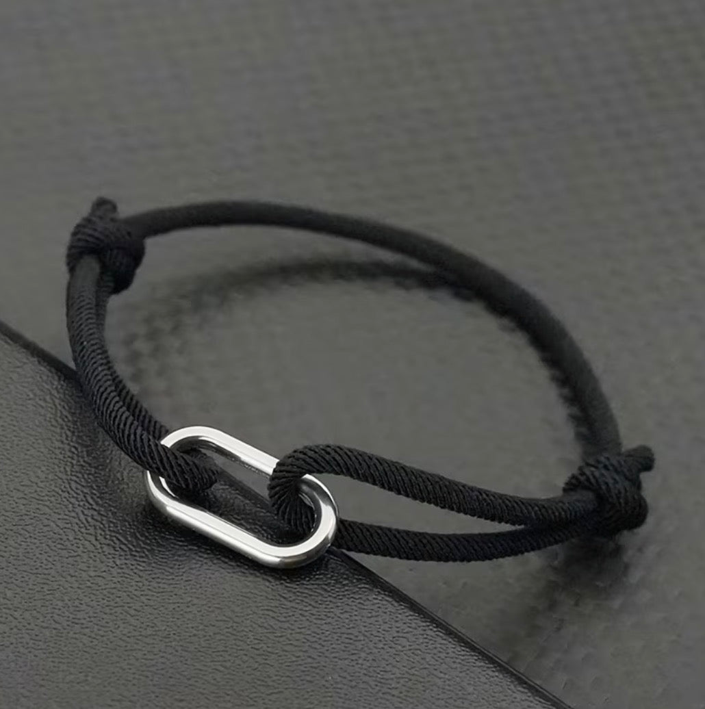 BRACELET CORDAGE BOUCLE – PORTE-BONHEUR