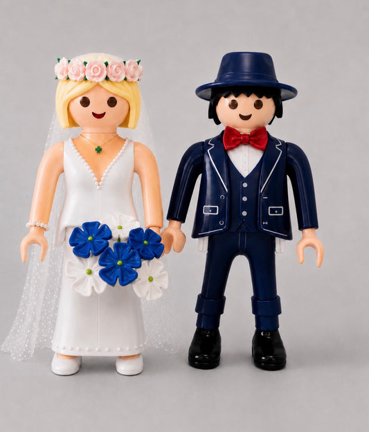 Playmobil XXL personnalisé LES MARIÉS - Pop Art
