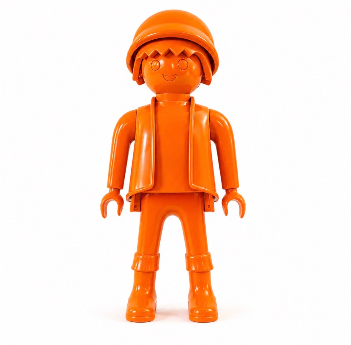 PLAYMOBIL XXL personnalisé FULL ORANGE (logo/texte inclus) - Pop Art