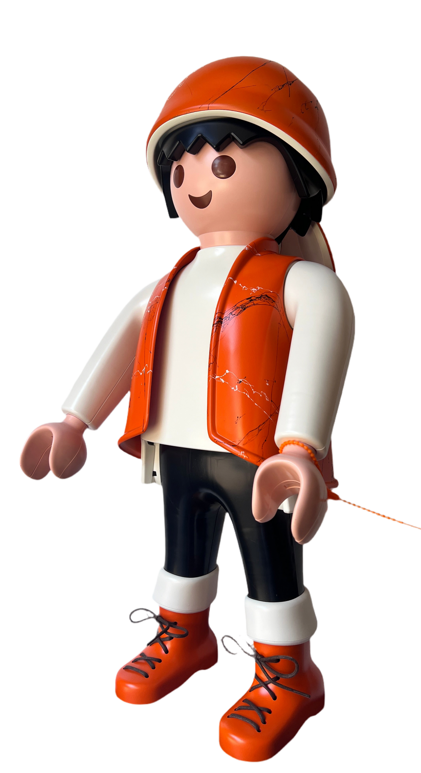 PLAYMOBIL XXL ORANGE / effet marbre (100% PERSONNALISABLE)