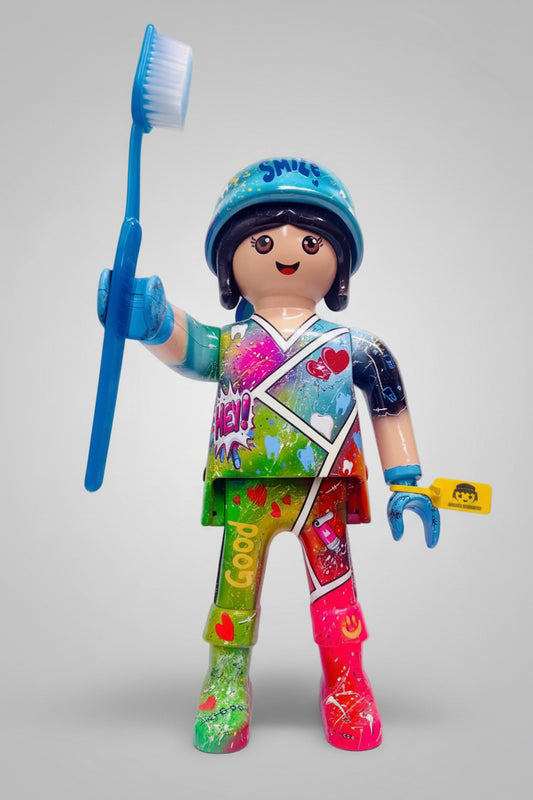 Pop Art Skulptur Playmobil XXL MASCOTTEN-Werbung oder FULL POP ART