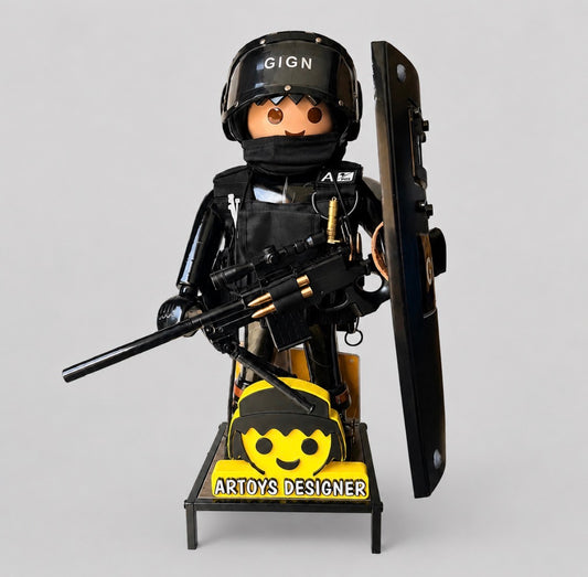 Playmobil XXL personnalisé GENDARMERIE GIGN - Pop Art