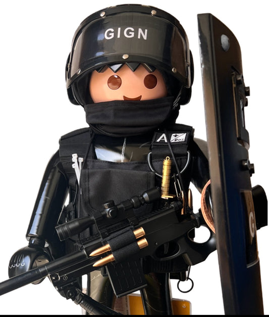 Playmobil XXL personnalisé GENDARMERIE GIGN - Pop Art
