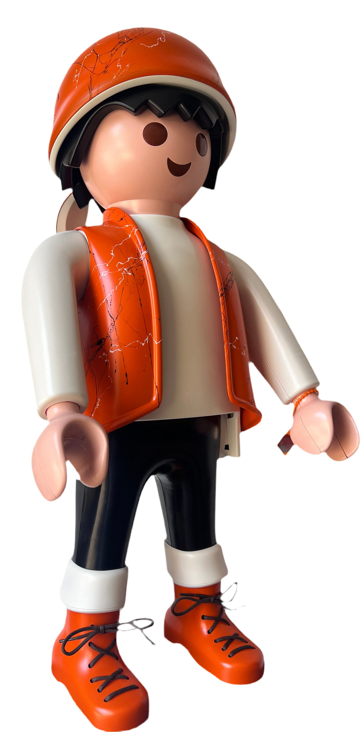 PLAYMOBIL XXL ORANGE / effet marbre (100% PERSONNALISABLE)