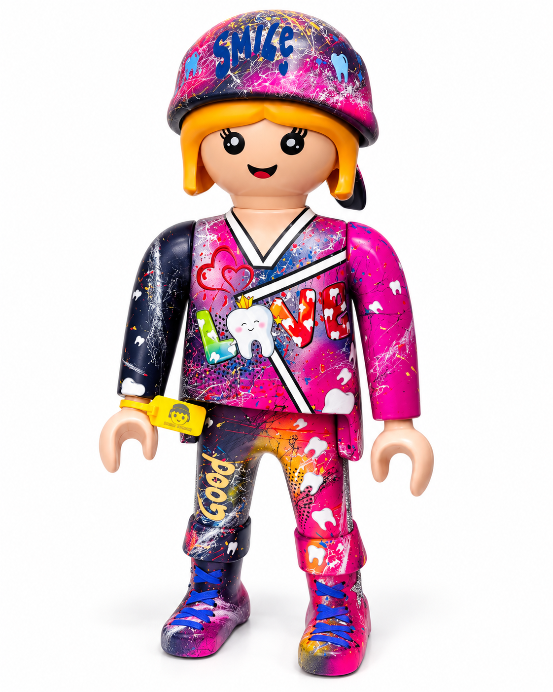 Playmobil XXL personnalisé CHIRURGIEN DENTISTE (POP ART)