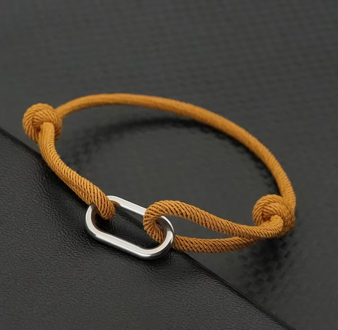 BRACELET CORDAGE BOUCLE – PORTE-BONHEUR