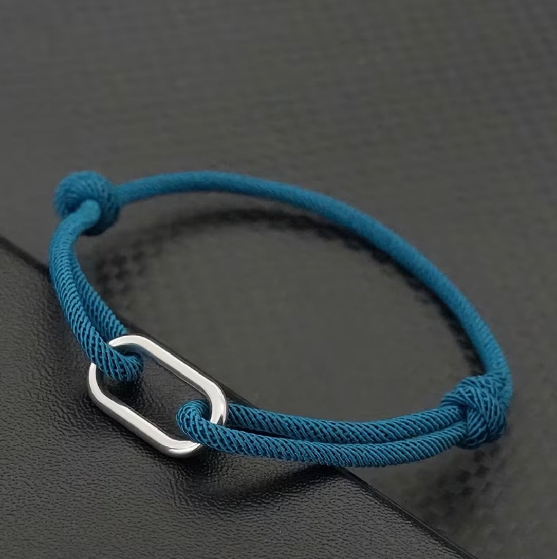 BRACELET CORDAGE BOUCLE – PORTE-BONHEUR