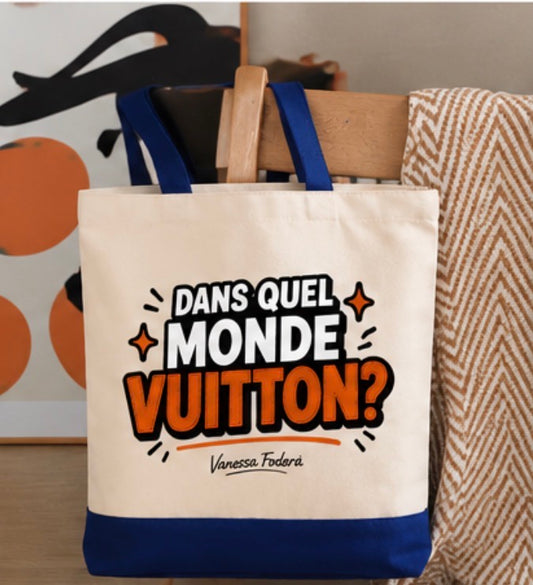 TOTE BAG – DANS QUEL MONDE VIS-T-ON ? | Édition Pop Luxury – ARTOYS DESIGNER