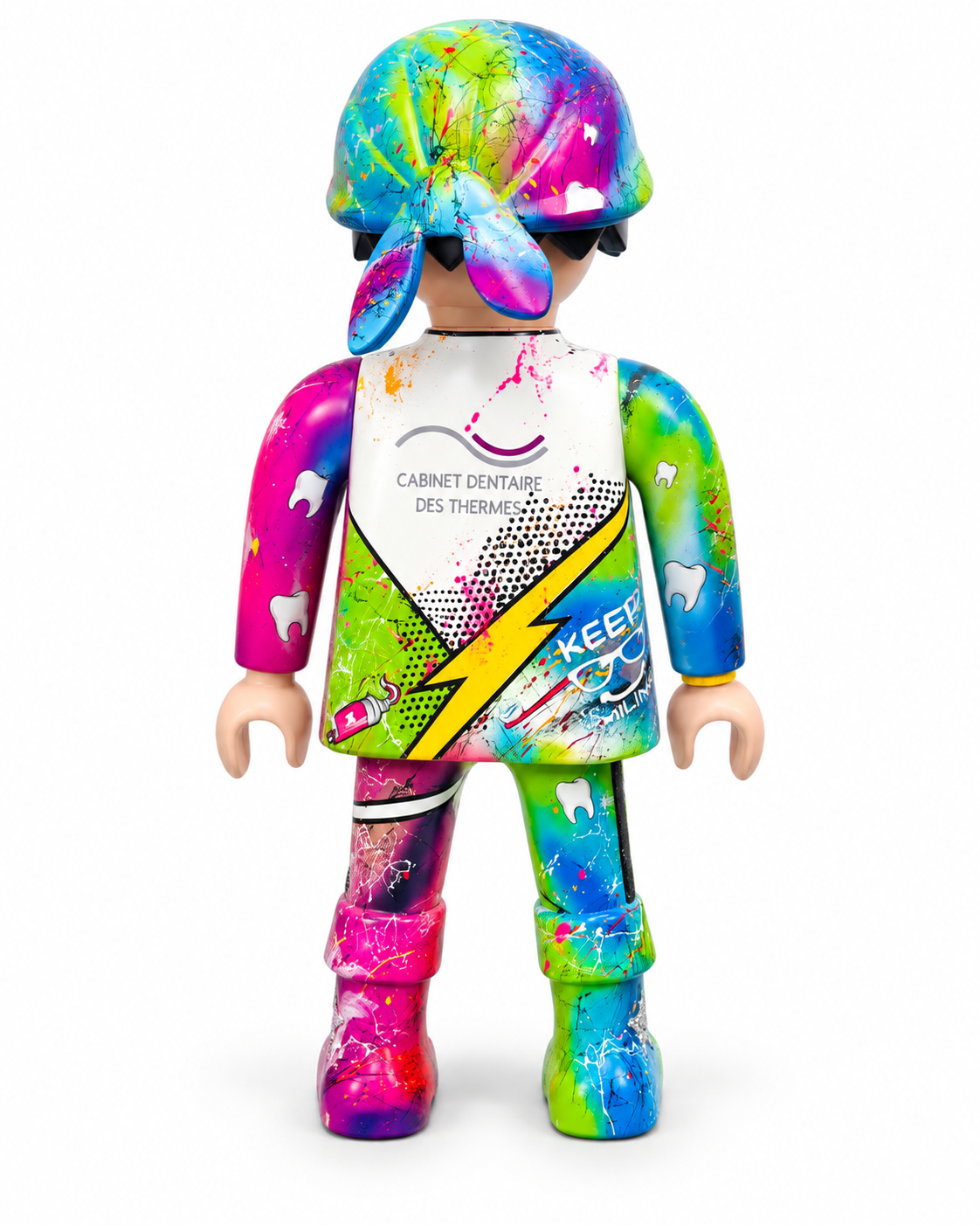Playmobil XXL personnalisé CHIRURGIEN DENTISTE (POP ART)