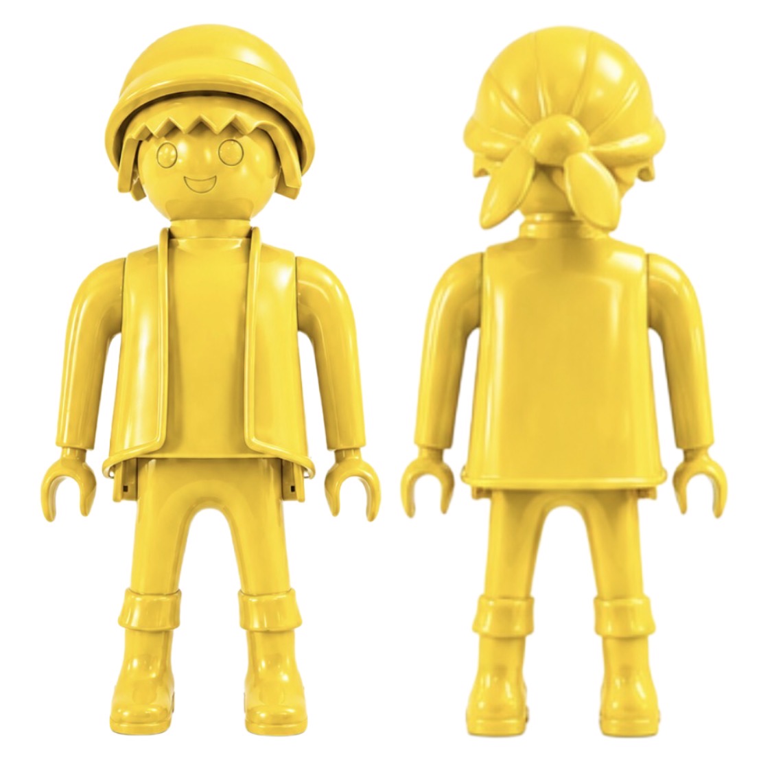 PLAYMOBIL XXL personnalisé FULL YELLOW (logo/texte inclus)- Pop Art