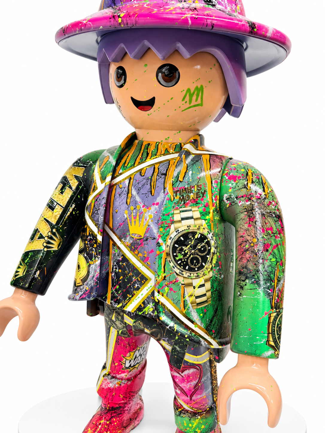 Playmobil XXL « man » œuvre unique et premium POP ART (numéro 07)