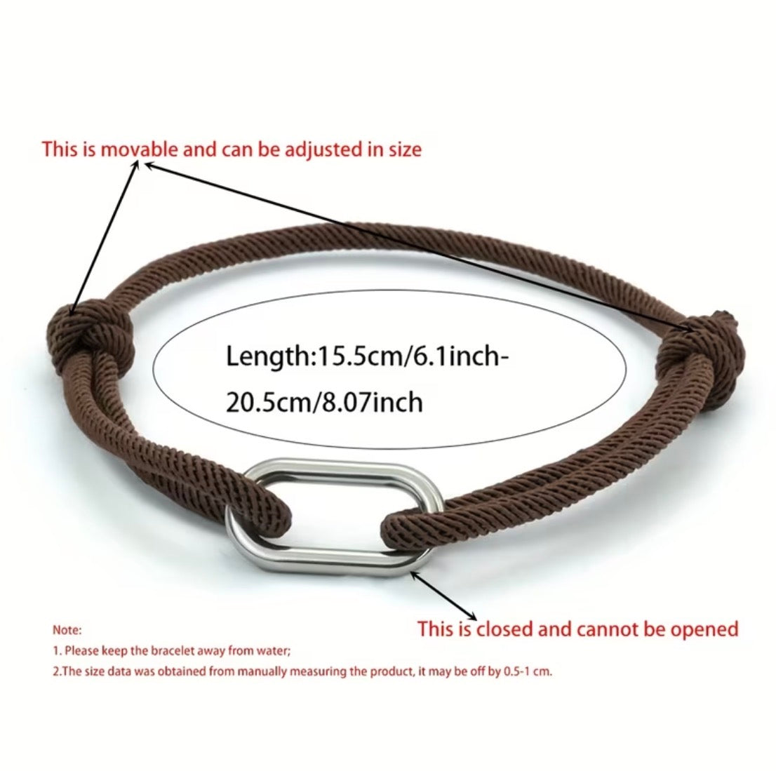BRACELET CORDAGE BOUCLE – PORTE-BONHEUR